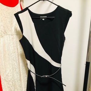 Black and White Sheath Dress